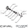 Cifial 32217MW.L 32217MW.R Brookhaven Cross 3 4 Inch Wall Stop Valve Dimension
